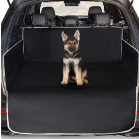 Dog Car Mat Pet Car Mats Trunk Rear Seat (Option: Black With White Edge Style-185x105x38cm)