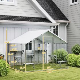Catio Outdoor Cat Enclosure With Waterproof Cover (Option: Silver 1950x350x175 mm)