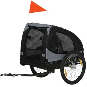 Dog Bike Trailer, Pet Stroller with Wheels for Medium Dogs, Black (Option: Black-860x230x640 mm)