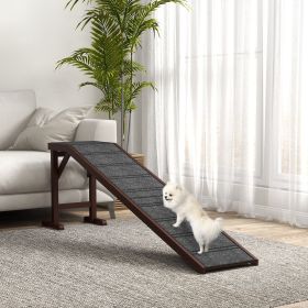 Dog Ramp for Bed (Option: Brown-880x520x185 mm)