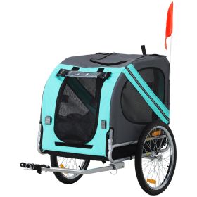 Dog Bike Trailer with 3 Entrances Large Wheels, Green (Option: Green-850x210x620 mm)